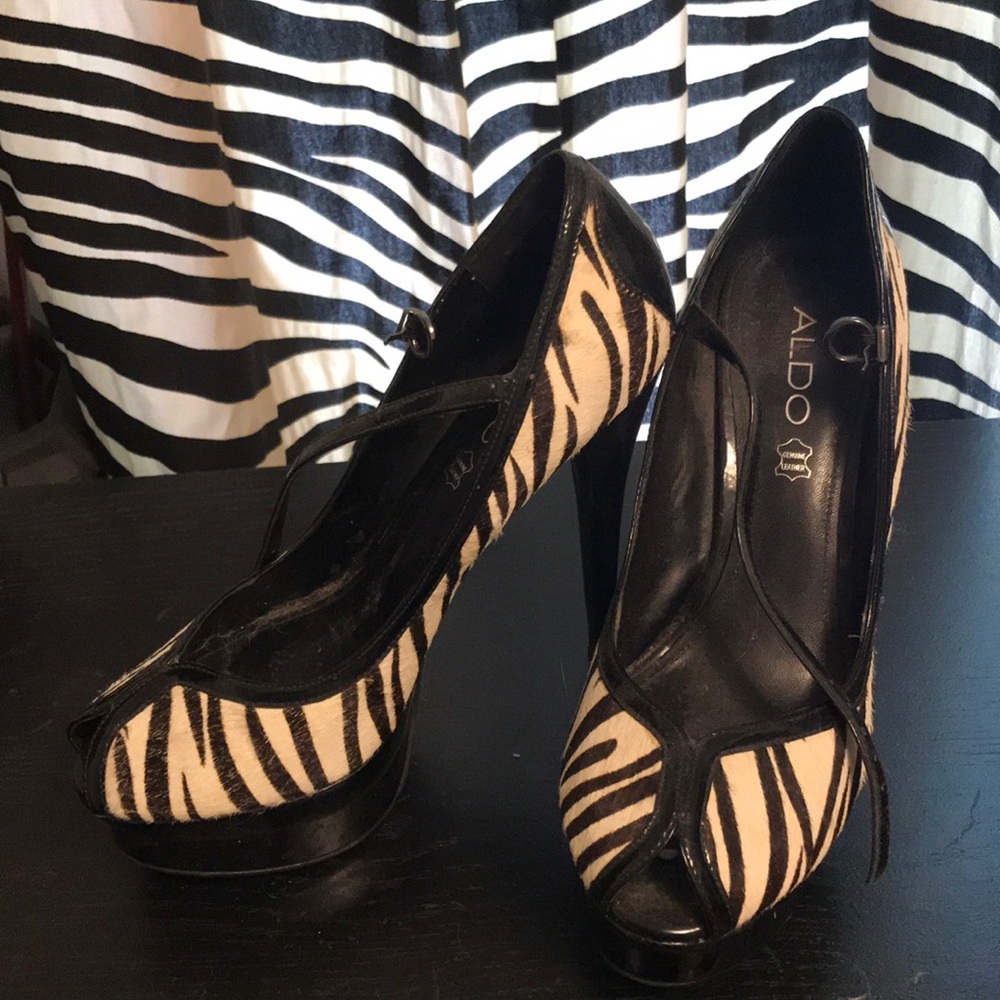 Aldo Zebra High Heels